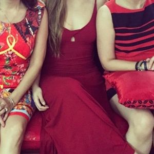 Melia red maxi dress bought in boutique in Hawaii